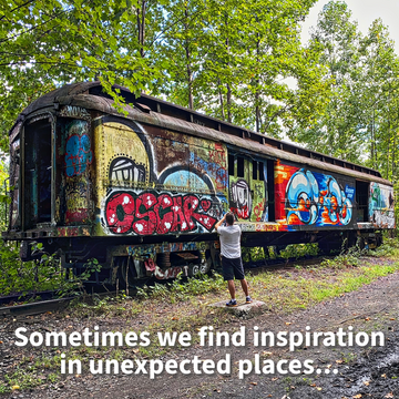 Sometimes we find inspiration in unexpected places…