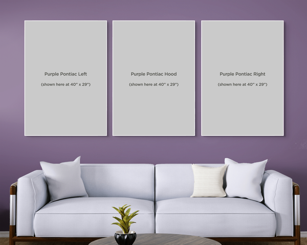 Purple Pontiac set of 3